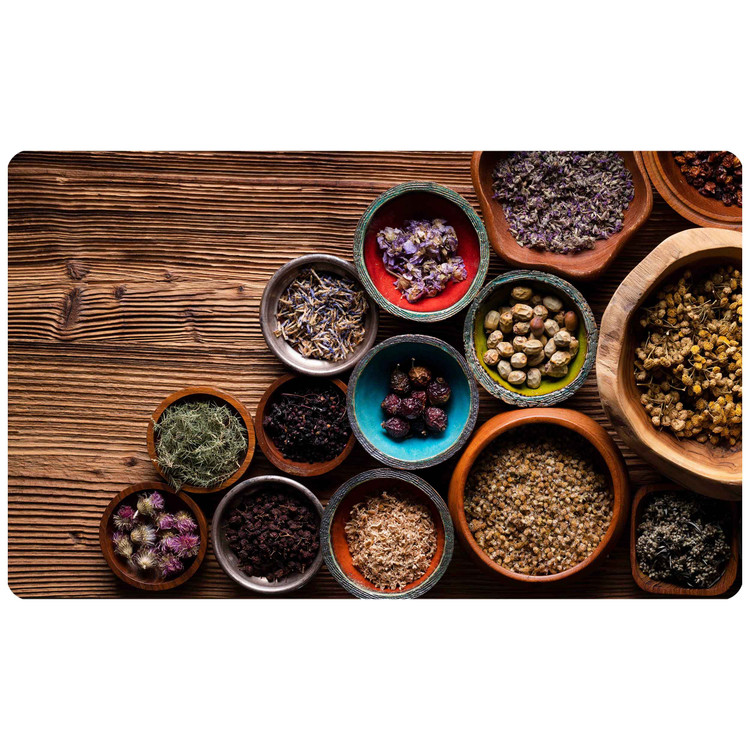 پادری رویه مخمل 4لایه طرح ادویه گلچین M-638