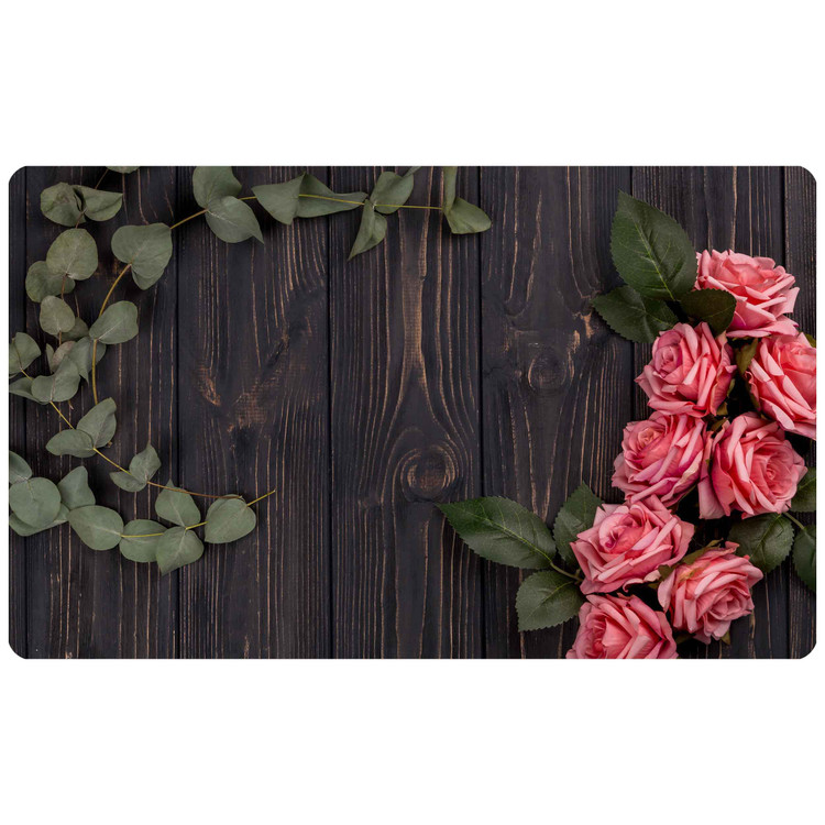 پادری رویه مخمل 4لایه طرح گل صدپر M-505