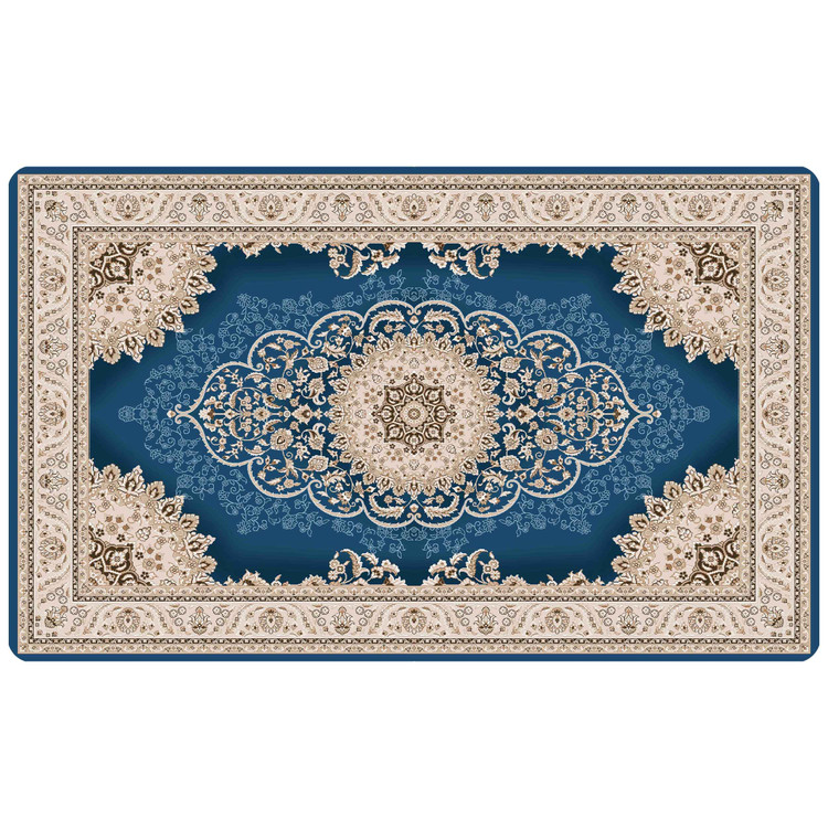 پادری رویه مخمل 4لایه طرح فرش لاجورد M-218
