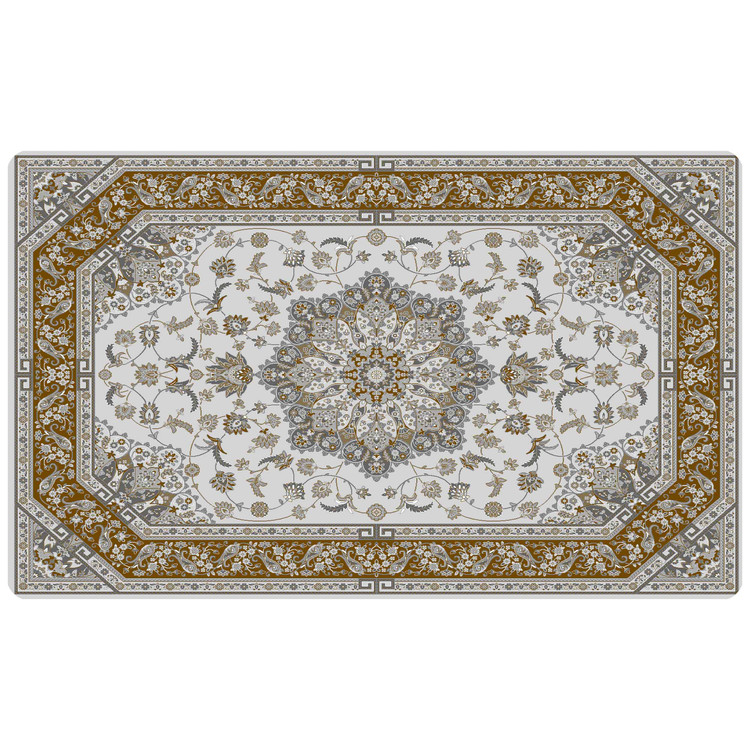 پادری رویه مخمل 4لایه طرح فرش هندسی M-210