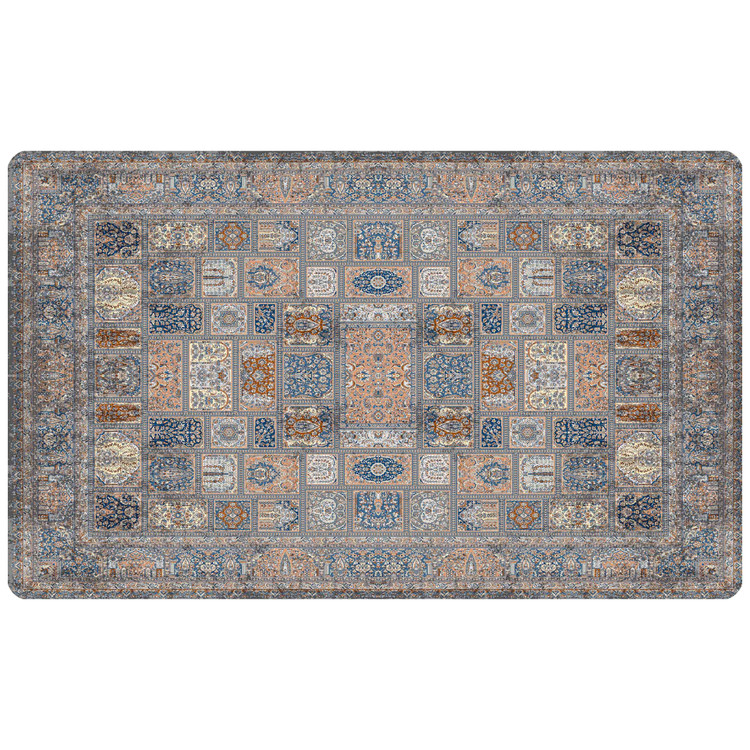 پادری رویه مخمل 4لایه طرح فرش خشتی M-209
