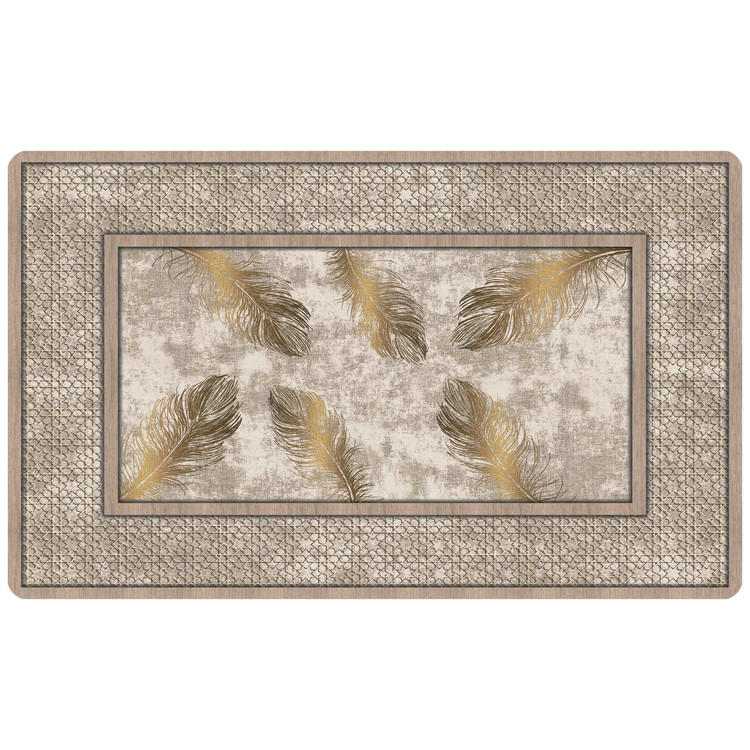 پادری رویه مخمل 4لایه طرح مدرن پر طلایی M-253