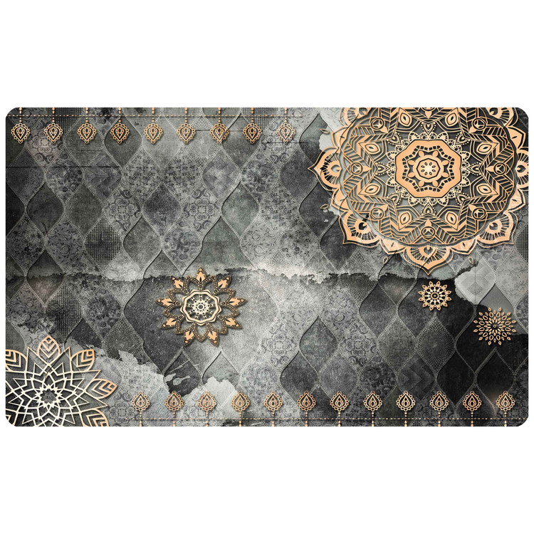 پادری رویه مخمل 4لایه طرح زمینه مراکشی M-300