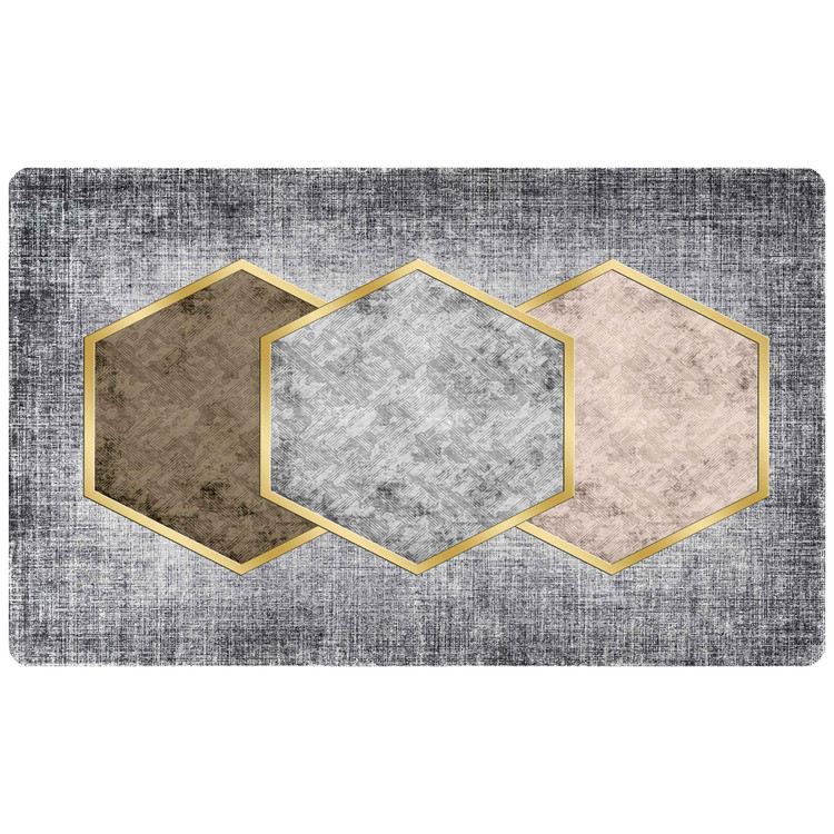 پادری رویه مخمل 4لایه طرح هگزاگونال M-314
