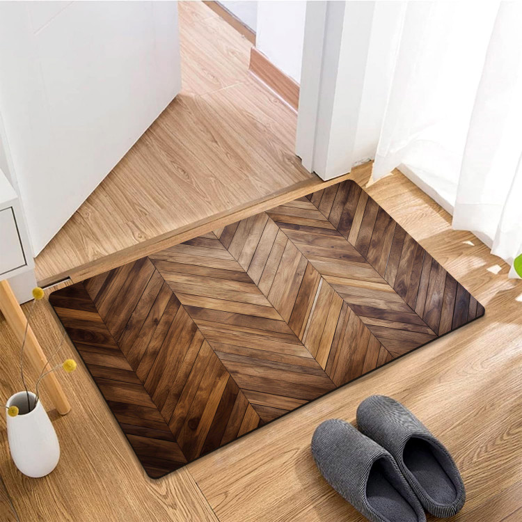 پادری رویه مخمل 4لایه طرح پارکت جناقی M-401