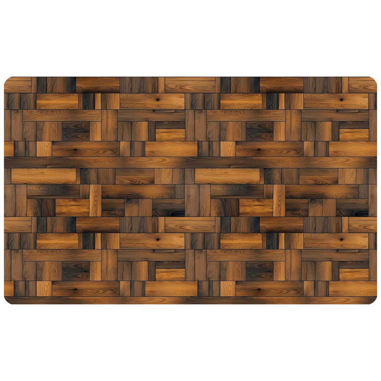 پادری رویه مخمل 4لایه طرح پارکت موزائیکی M-402