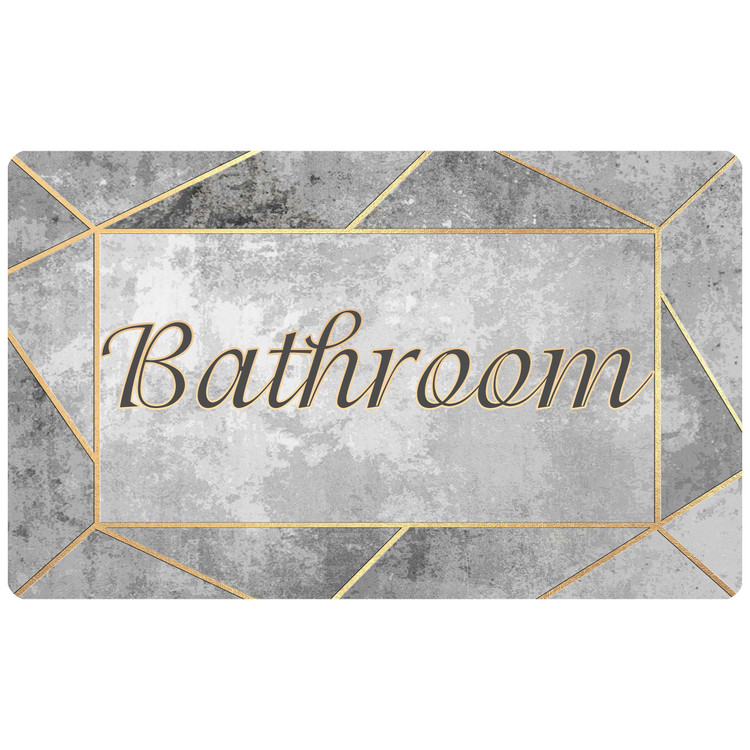 پادری رویه مخمل 4لایه طرح BATHROOM حمام M-412