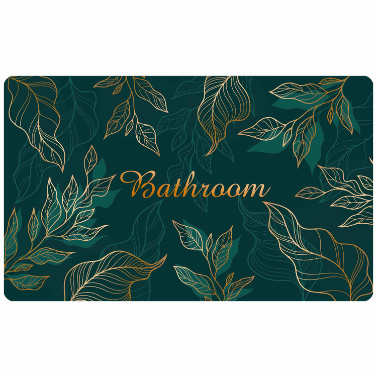 پادری رویه مخمل 4لایه طرح BATHROOM حمام M-414