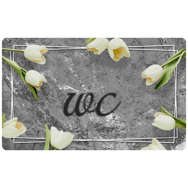 پادری رویه مخمل 4لایه طرح WC دستشویی M-419