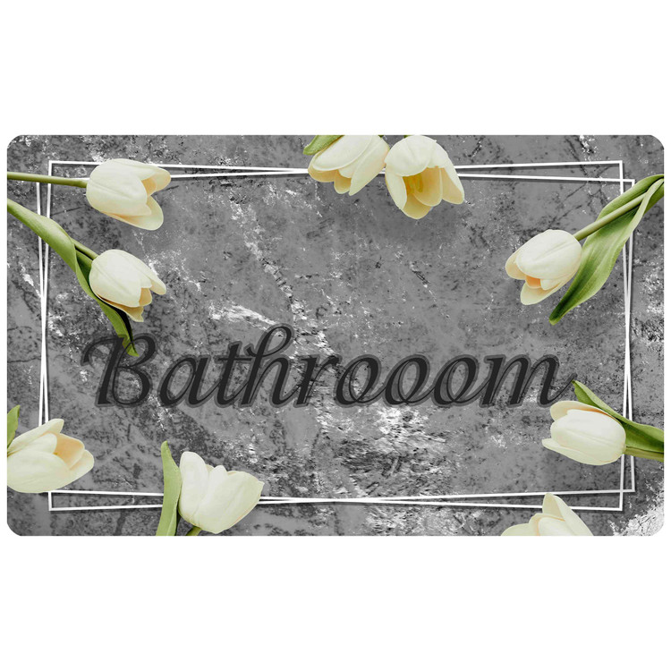 پادری رویه مخمل 4لایه طرح BATHROOM حمام M-420