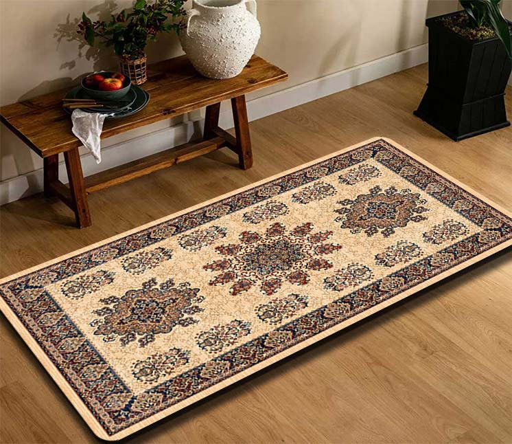جلوسینکی رویه مخمل 4لایه طرح فرش ترنج L-200