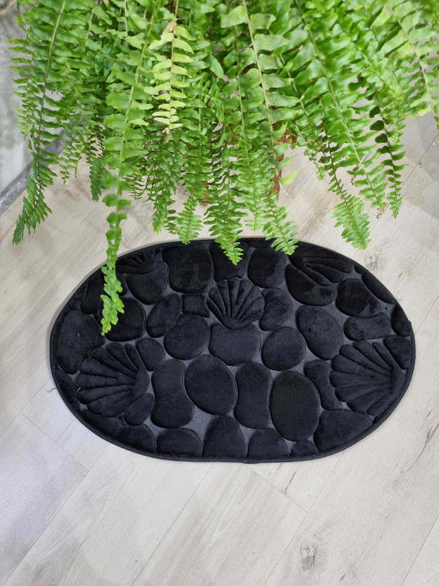پادری آبگیر مموری فوم طرح بیضی صدفی سایز 50*80 سانتی متر